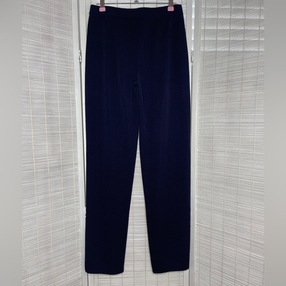 Misook Navy Knit Pull On Pants XS - Picture 3 of 6